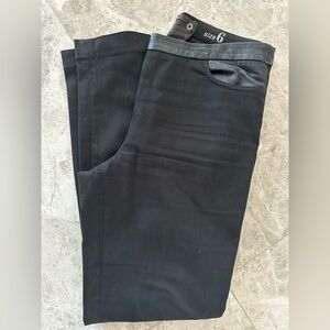 JCrew Dannie Skinny Jean/pant with faux leather trim